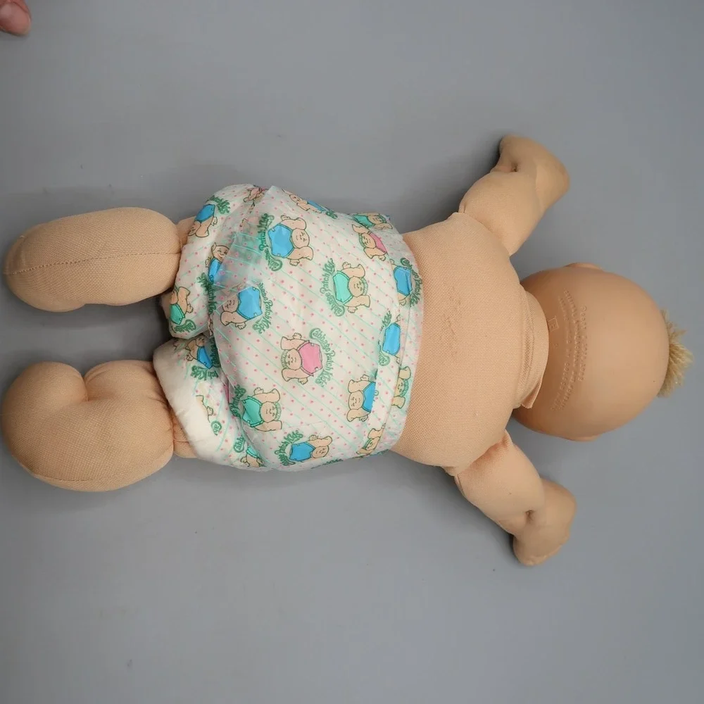 Vintage Cabbage Patch Kids 1982 Newborn Preemie Green Eyes Blonde Tuft mold #3